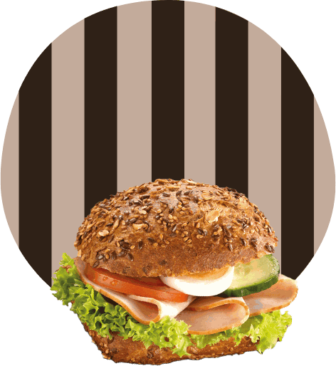 Belegtes Körnerbrötchen